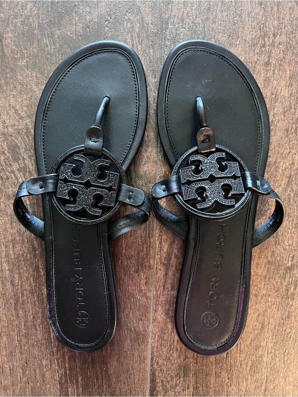 Tory Burch Black Miller Sandals